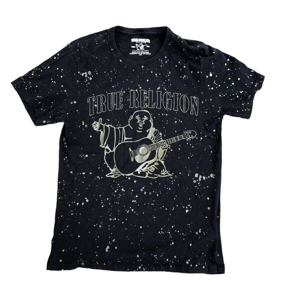 RARE True Religion Shirt Splatter Short Sleeve T Shirt Small - Picture 3 of 10